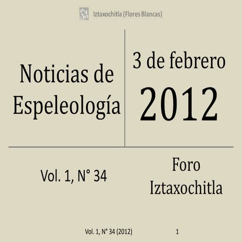 Noticias de espeleología 20120203