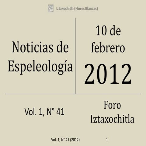 Noticias de espeleología 20120210