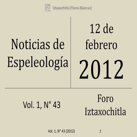 Noticias de espeleología 20120212