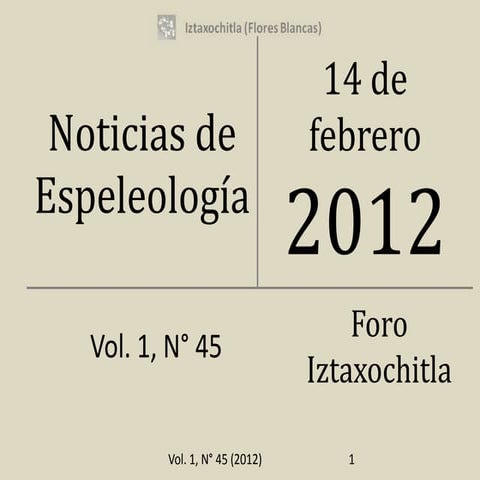 Noticias de espeleología 20120214
