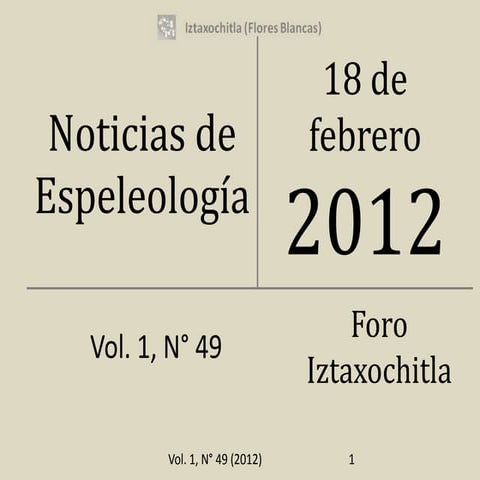 Noticias de espeleología 20120218