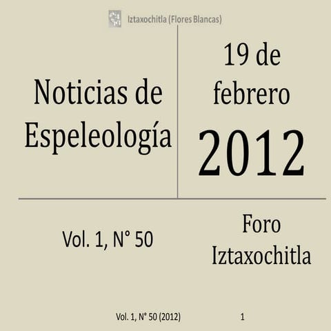 Noticias de espeleología 20120219