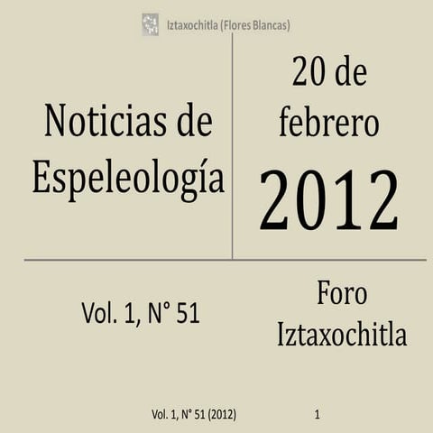 Noticias de espeleología 20120220