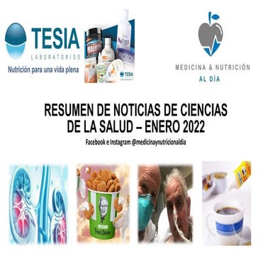 Noticias de medicina y nutrición  -  enero 2022