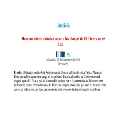 Noticias espeleológicas 20111221