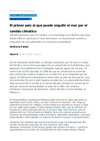 Noticia sobre kiribati