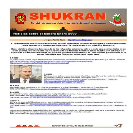 Noticias Sahara Enero 09