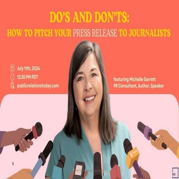 Do's and Don'ts: How to Pitch Your Press Release to Journalists | PPTX