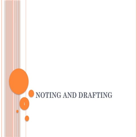 Office management - MSOP - NOTING AND DRAFTING