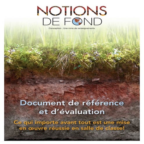 Notions de fond document de reference et evaluation