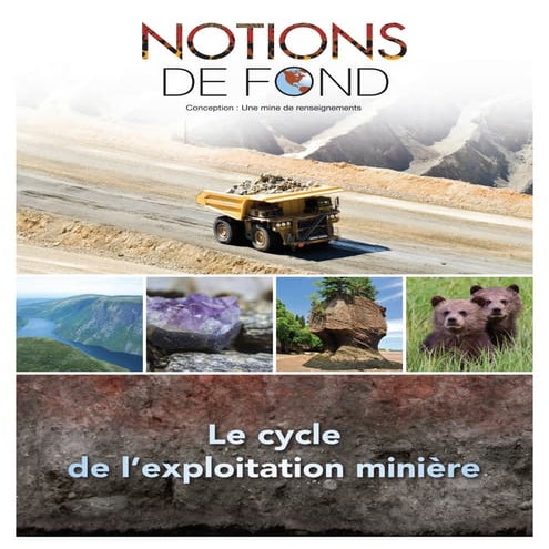Notions de fond le cycle de le exploitation miniere