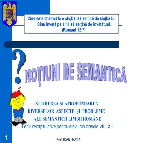 Notiuni de semantica