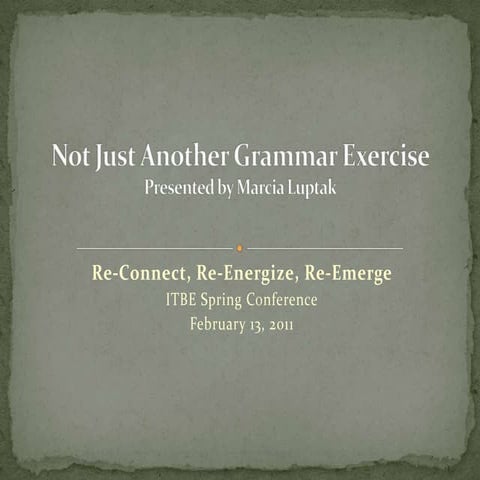 Grammar exercise presentation