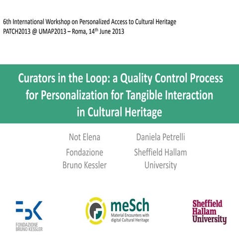 Not petrelli patch2013-presentation