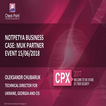 Not petya business case 