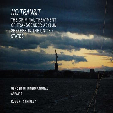 No Transit: The Criminal Treatment of Transgender Asylum Seekers in the Unite...