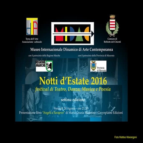 Notti d'estate 2016 - Angeli a Sarajevo di Maria Grazia Maiorino