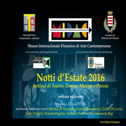 Notti d'estate 2016 - First Literary Moment