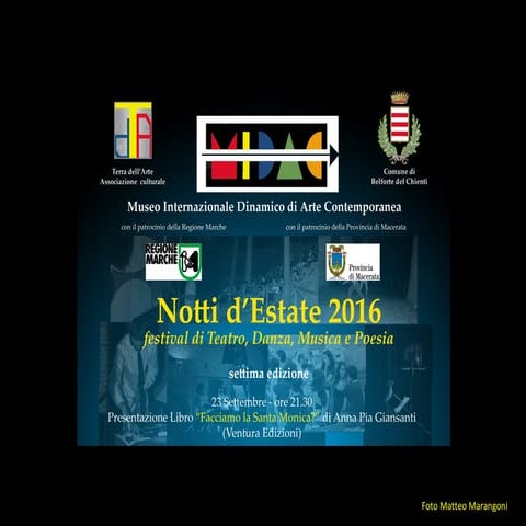 Notti d'estate 2016   Presentation of the Book of Anna Pia Giansanti
