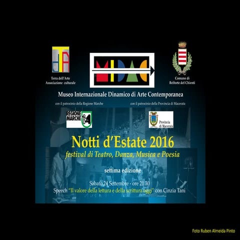 Notti d'estate 2016   Speech of Cinzia Tani at MIDAC Museum