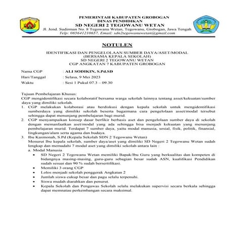 Notula dan Dokumentasi Pemetaan Aset.pdf