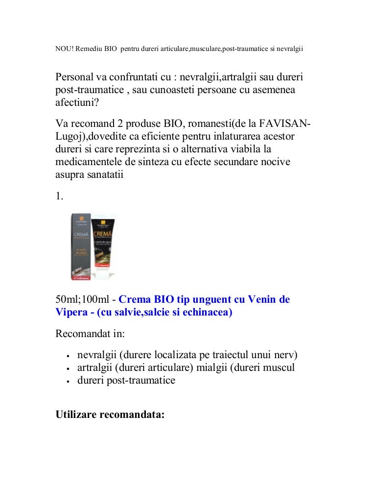 articulațiile tratamentului membrelor superioare