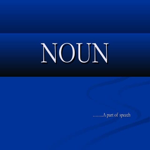 presentation on noun