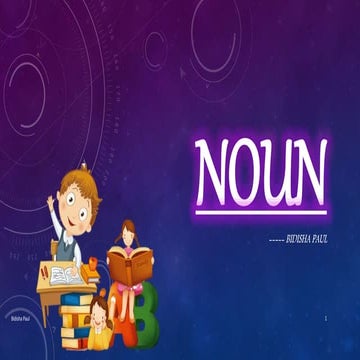 Noun - Parts of Speech