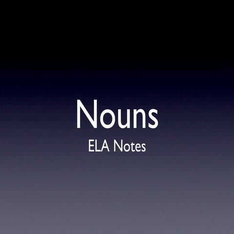 Nouns