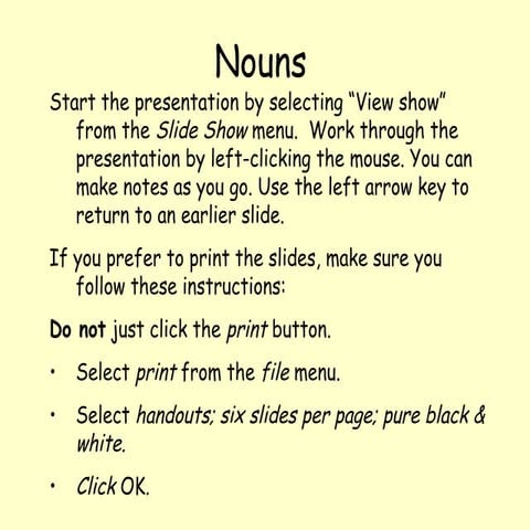 Nouns