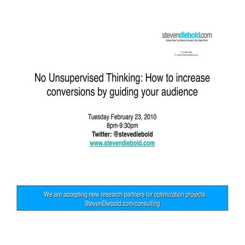 No unsupervised thinking