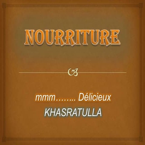 Nourriture