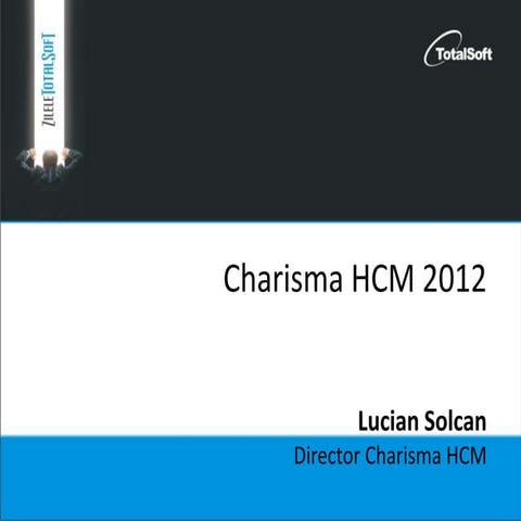Noutati in Charisma HCM 2013 | PDF