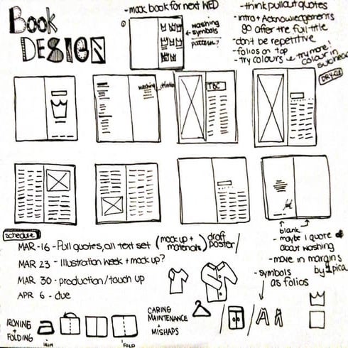 Book Sketches and Thumbnails