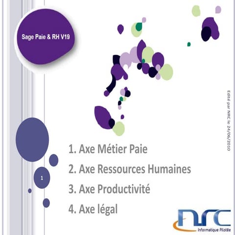 Nouveautés paie v19