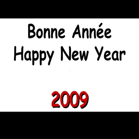 Happy New Year / Bonne Année