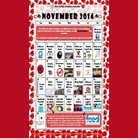 KGIC Halifax Campus Activities- November 2014
