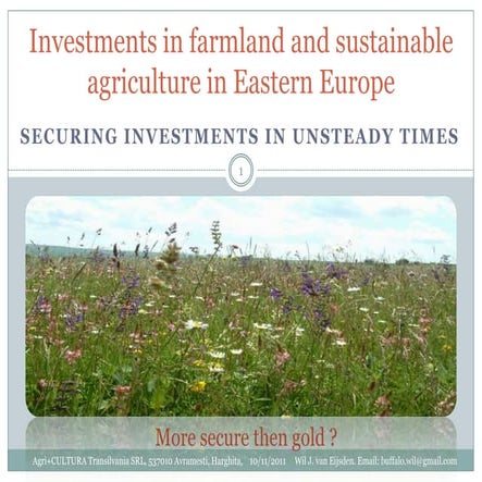 Why Is There Limited Agriculture In Eastern Europe Farmland-Organic farming | PPT | Free Download