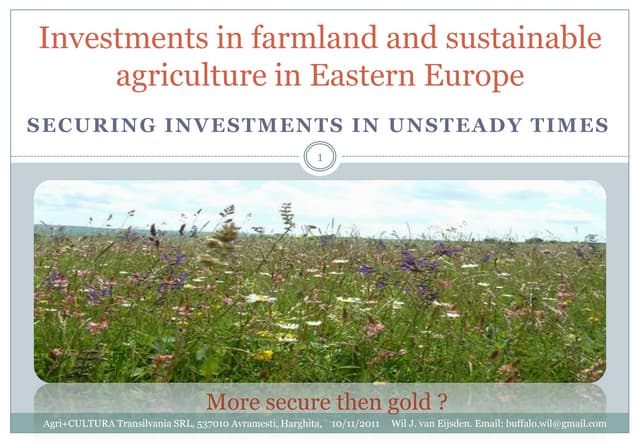 Why Is There Limited Agriculture In Eastern Europe Farmland-Organic farming | PPT | Free Download