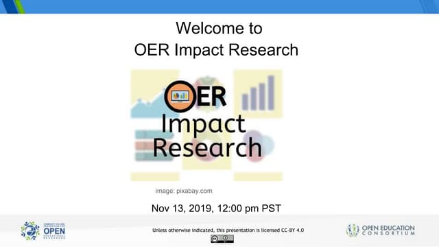 CCCOER Presents: OER Impact Research