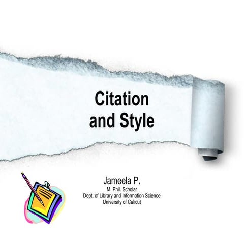 Citation And Style Mannuals