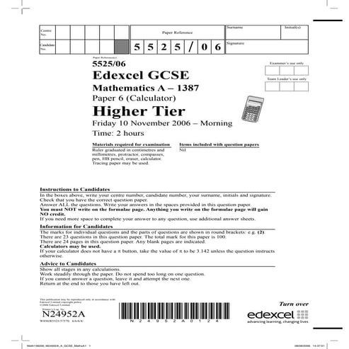 cxc June 2010 math | PDF