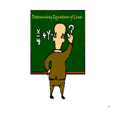 Nov 20 Determining Equations Of Lines