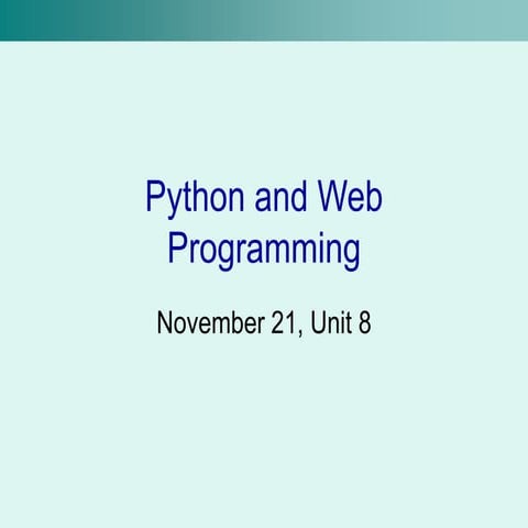 python and web for data science prfrograminh | PPT