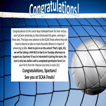 Announcements- Friday November 3, 2017