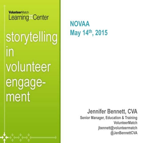Storytelling in Volunteer Engagement