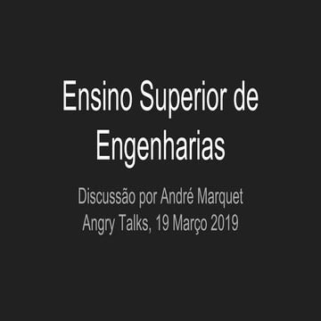 Novo Ensino Superior de Engenharias