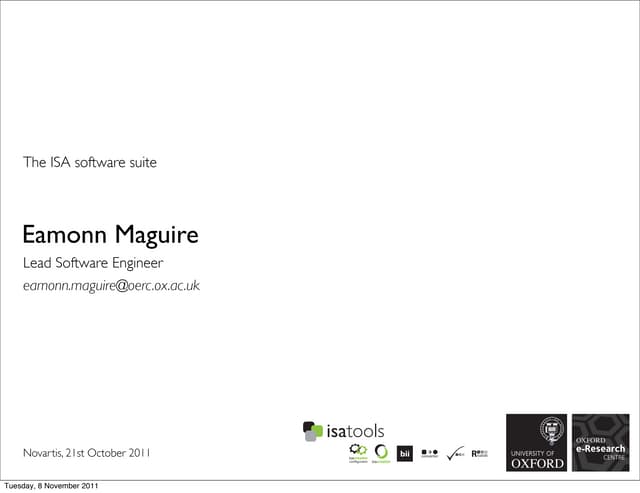 ISA tools presentation