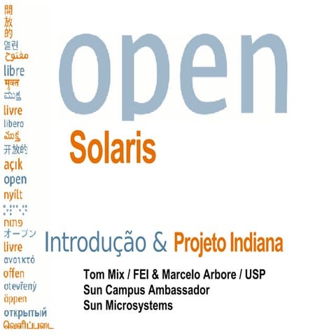 OpenSolaris in CONISLI 2008 Brazil