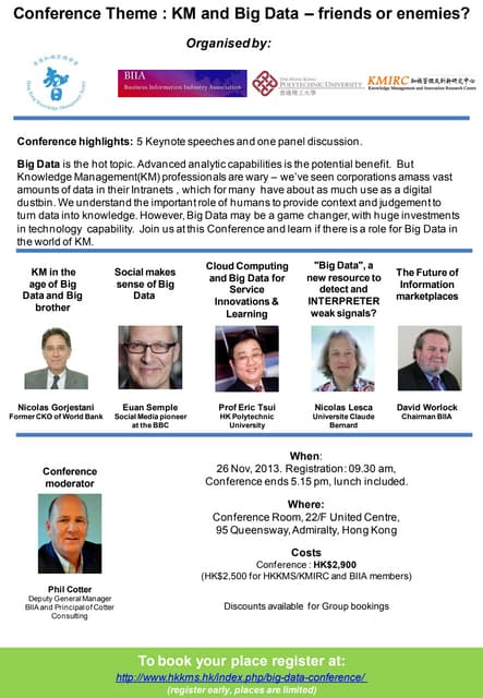 Hong Kong Knowledge Management Conference 2013